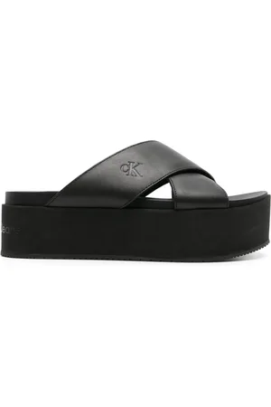 Calvin Klein Claquettes à logo embossé