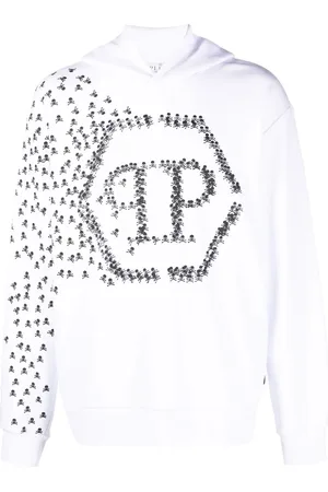Philipp Plein Hoodie Skull and Bones en coton