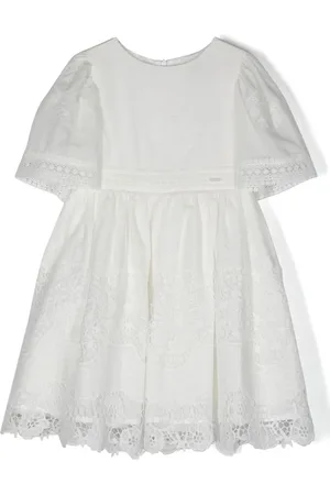 PATACHOU Robe brodée à manches courtes