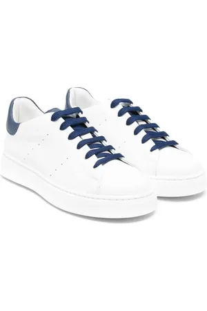 COLORICHIARI Baskets en cuir à logo embossé