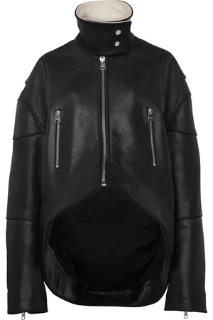 J.W.Anderson Veste en cuir à col montant