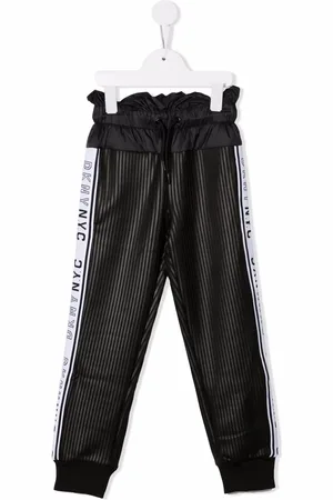 DKNY Pantalon de jogging à taille haute froncée