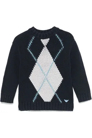 Emporio Armani Pull en maille intarsia