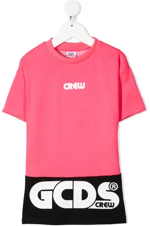 GCDS Robe colour block à logo imprimé