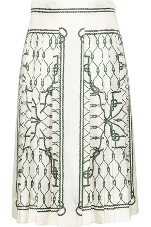 Tory Burch Jupe mi-longue à imprimé graphique