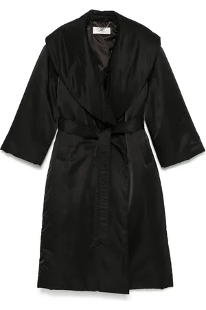 Elisabetta Franchi Manteau ceinturé en satin