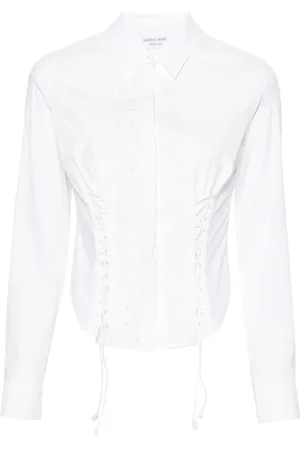Marine Serre Chemise Household à design de corset