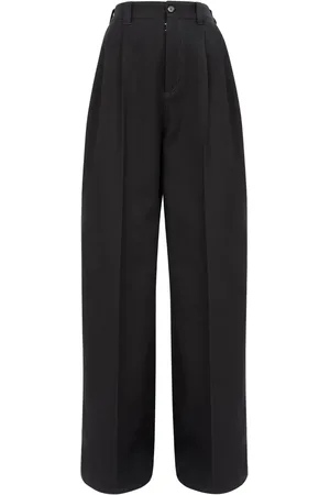 Maison Margiela Pantalon ample plissé à taille haute
