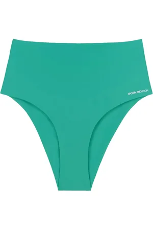 Sporty & Rich Bas de bikini Jane à logo imprimé