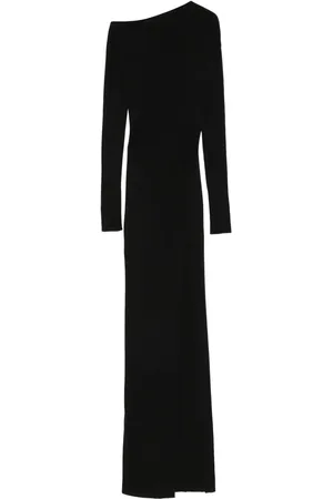 AYA MUSE Robe asymétrique en maille fine à coupe mi-longue