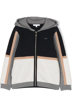 Chloé Veste colour block zippée à capuche