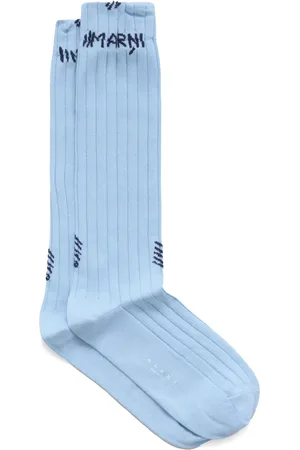 Marni Chaussettes à logo en jacquard