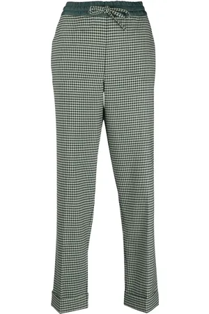 P.A.R.O.S.H. Pantalon fuselé court à carreaux