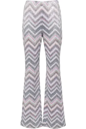 Missoni Pantalon évasé à motif zig-zag