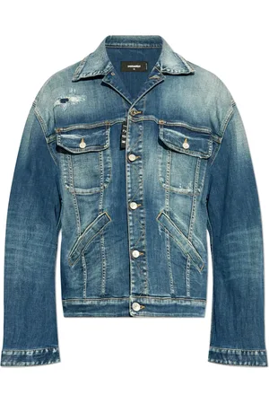 Dsquared2 Veste en jean à effet usé