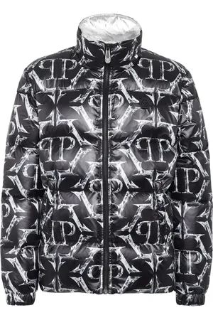 Philipp Plein Veste matelassée à logo imprimé