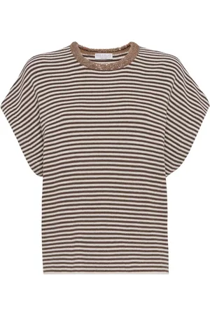 Brunello Cucinelli T-shirt à rayures