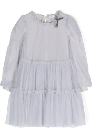 MONNALISA Robe courte en tulle à volants superposés