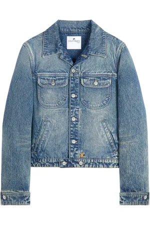 Courrèges Veste en jean à patch logo