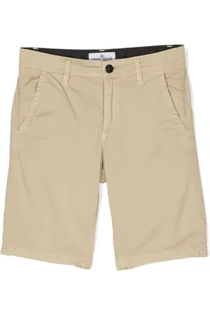Stone Island Short chino à patch logo