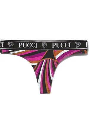 Puccini Lot de trois strings à logo imprimé