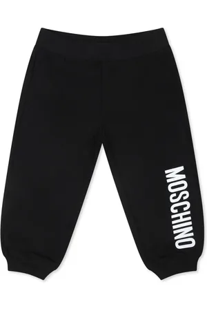Moschino Pantalon de jogging en coton à logo imprimé