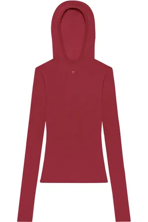 Courrèges Haut en maille à capuche