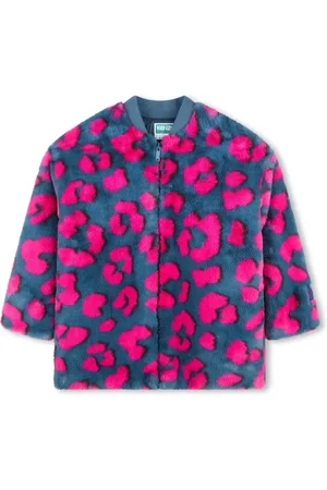 Kenzo Manteau en fourrure artificielle à motif animalier