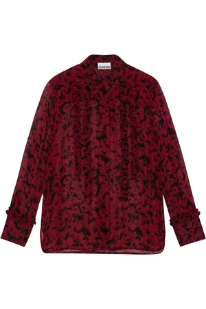 Ganni Chemise volantée à fleurs