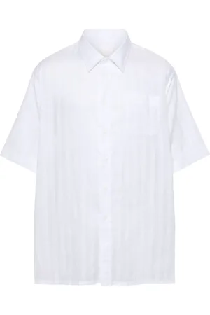 Givenchy Chemise en coton à logo brodé