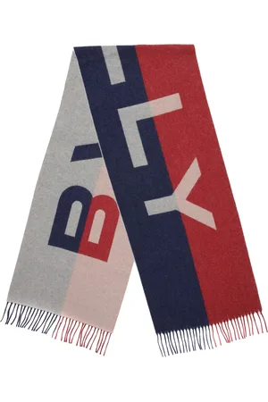 Bally écharpe bicolore à logo en jacquard