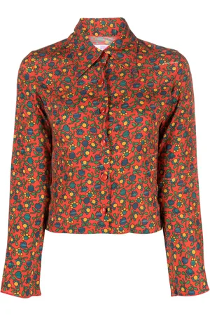 ERL Chemise Folksy Flower à manches longues