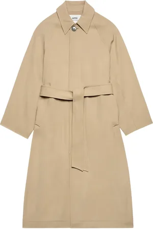 Ami Trench boutonné à taille ceinturée