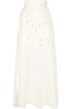 Elie saab Jupe longue à broderies