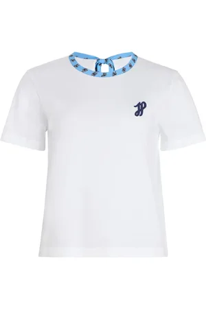 Patou T-shirt en coton biologique à col contrastant