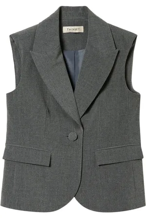 Twin-Set Veston en flanelle à simple boutonnage