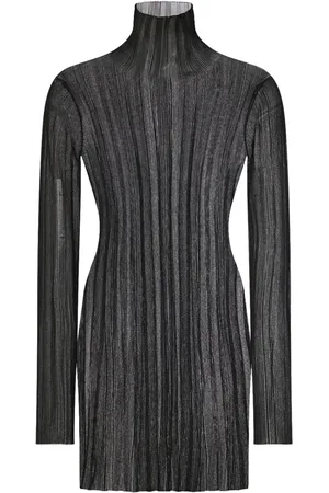 ROSETTA GETTY Robe transparente à design plissé