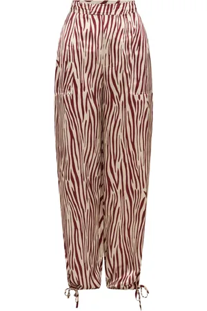 Nicholas Pantalon Nori en soie