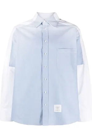 Thom Browne Chemise en coton à empiècements