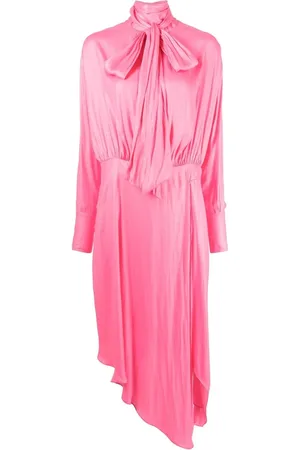 Stella McCartney Robe mi-longue à coupe asymétrique