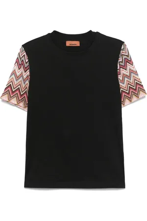 Missoni T-shirt en maille zigzag à col rond