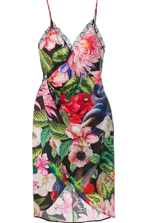 Philipp Plein Robe portefeuille à fleurs