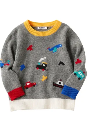 Familiar Pull en laine à motif intarsia