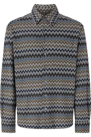 Missoni Chemise en coton à motif zig-zag
