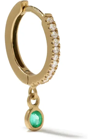We by White Bird Anneau Ada en 18ct à ornements en diamant et émeraude