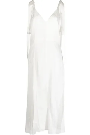 GOEN.J Robe mi-longue à col v