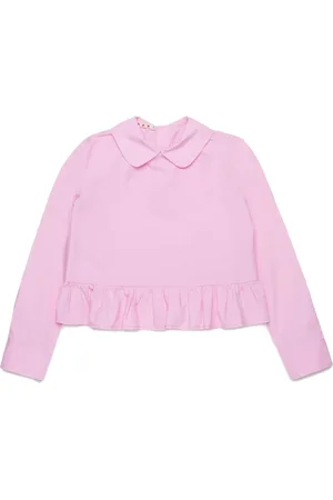 Marni Chemise en coton à col à logo