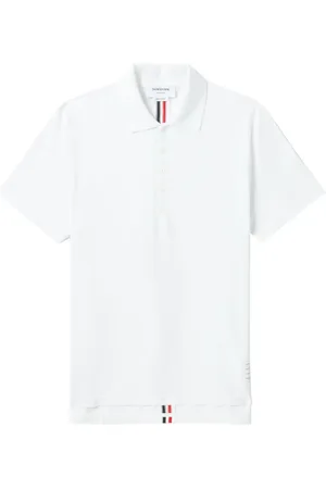 Thom Browne Center-Back Stripe Piqué Polo