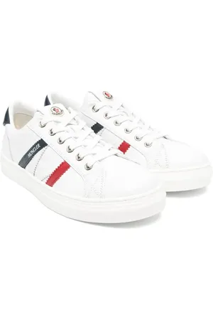 Moncler Baskets en cuir à logo imprimé