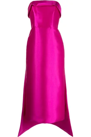 Amsale Robe-bustier à coupe mi-longue